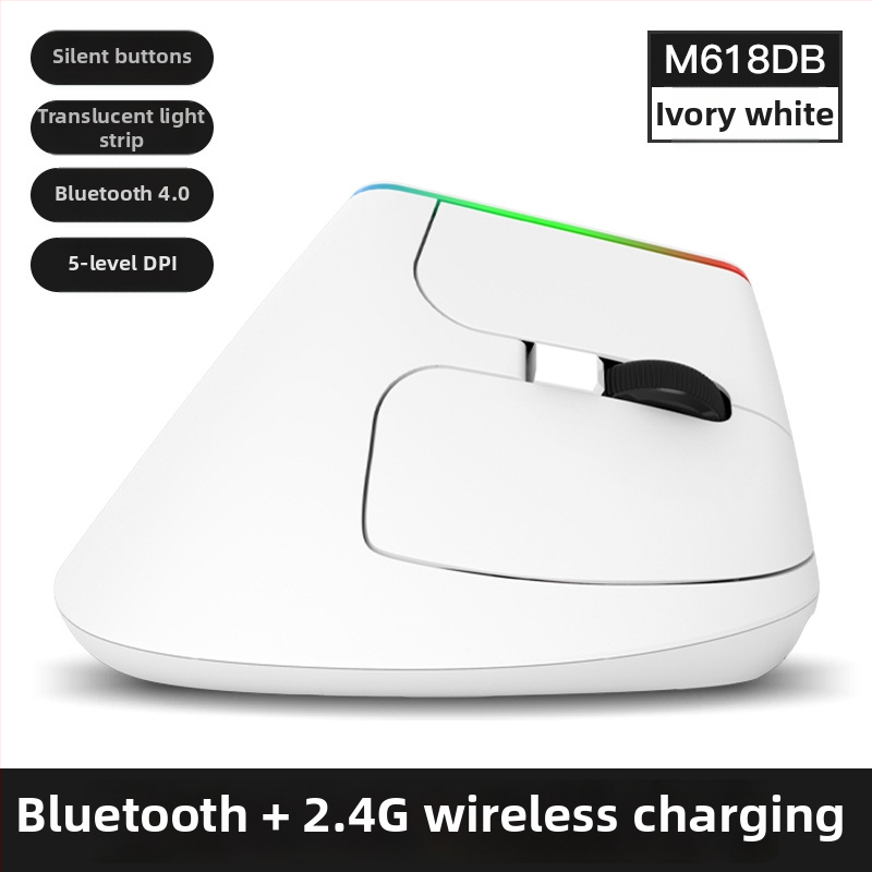 M618C vertikálna myš s bočným uchopením, 6 tlačidiel, Bluetooth, optická