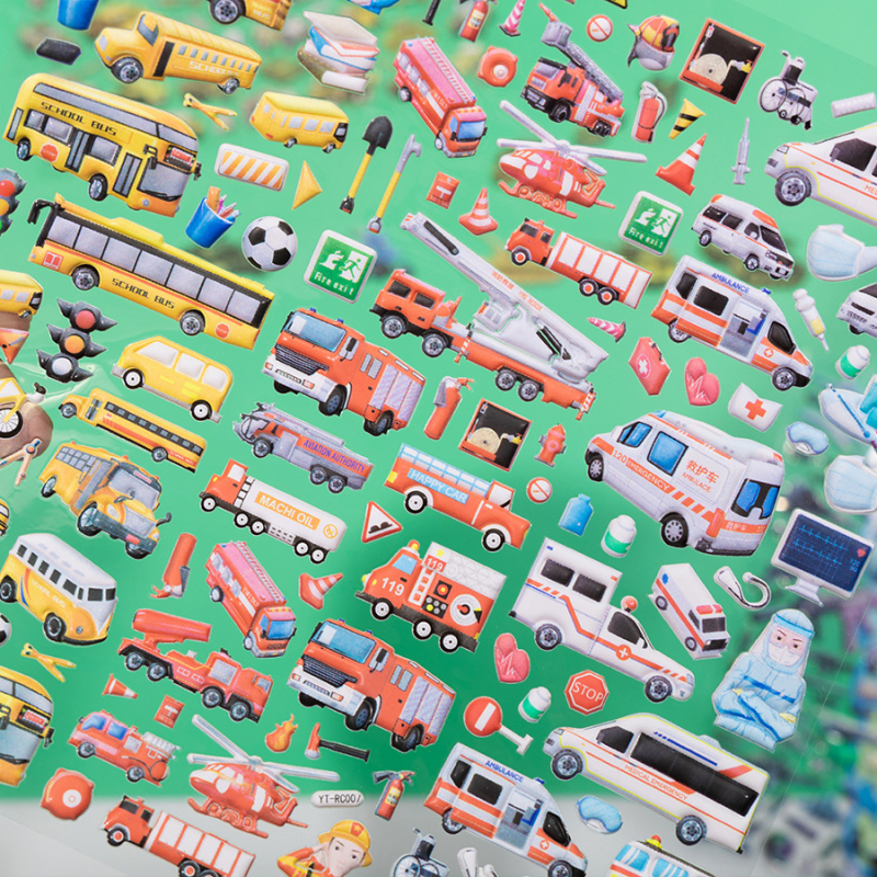 Autocolante PVC autoadezive decorative pentru sticlă de apă și husă de telefon — brand Gingko biloba, stil desen animat