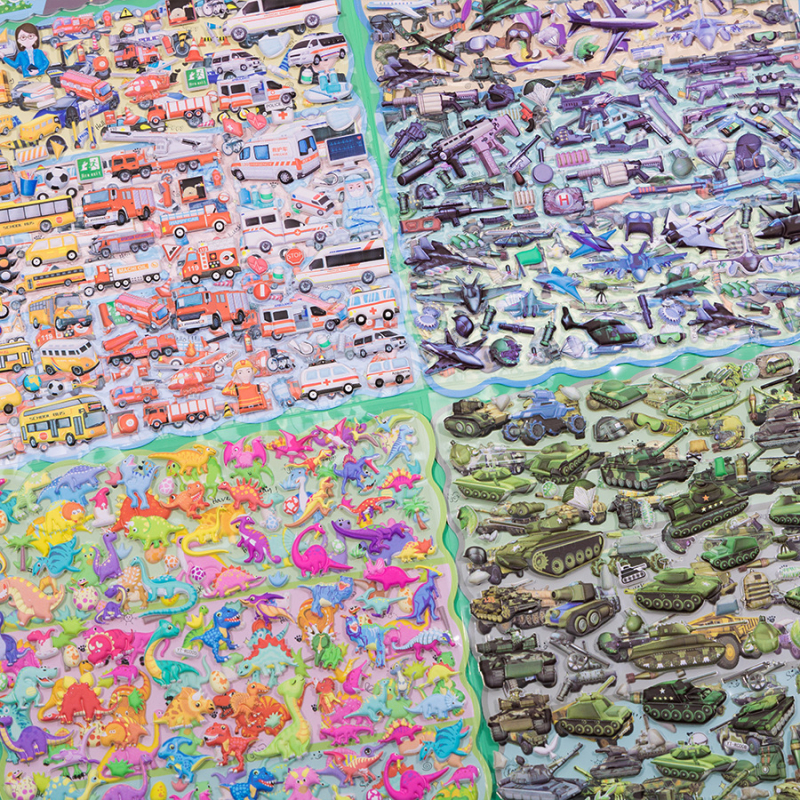 Autocolante PVC autoadezive decorative pentru sticlă de apă și husă de telefon — brand Gingko biloba, stil desen animat