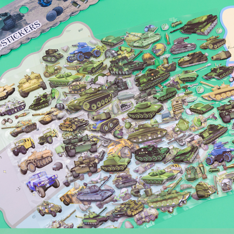 Autocolante PVC autoadezive decorative pentru sticlă de apă și husă de telefon — brand Gingko biloba, stil desen animat