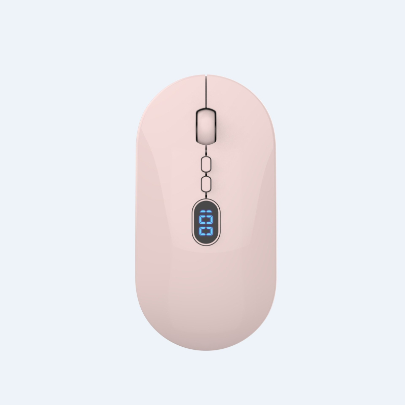 Безжична мишка с двойна 2.4G/Bluetooth свързаност, 1600 DPI, 5 бутона, презареждаща се, обхват до 10 м