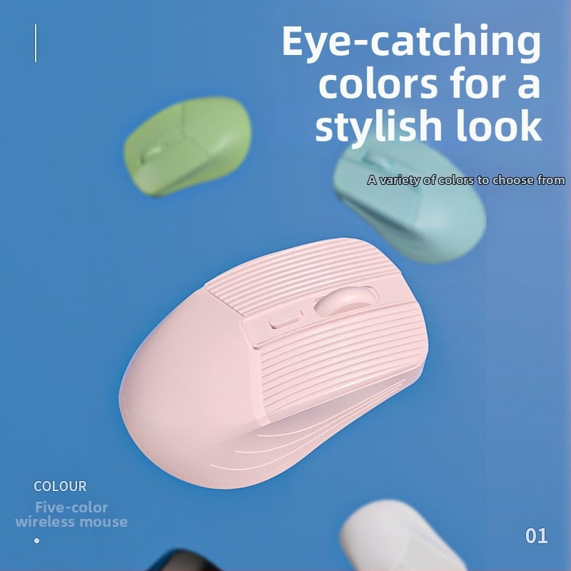 Безжична мишка Morandi с двойен режим: Bluetooth и 2.4G, 1600 DPI, три настройки DPI, презареждаща се, ергономична, 4 бутона