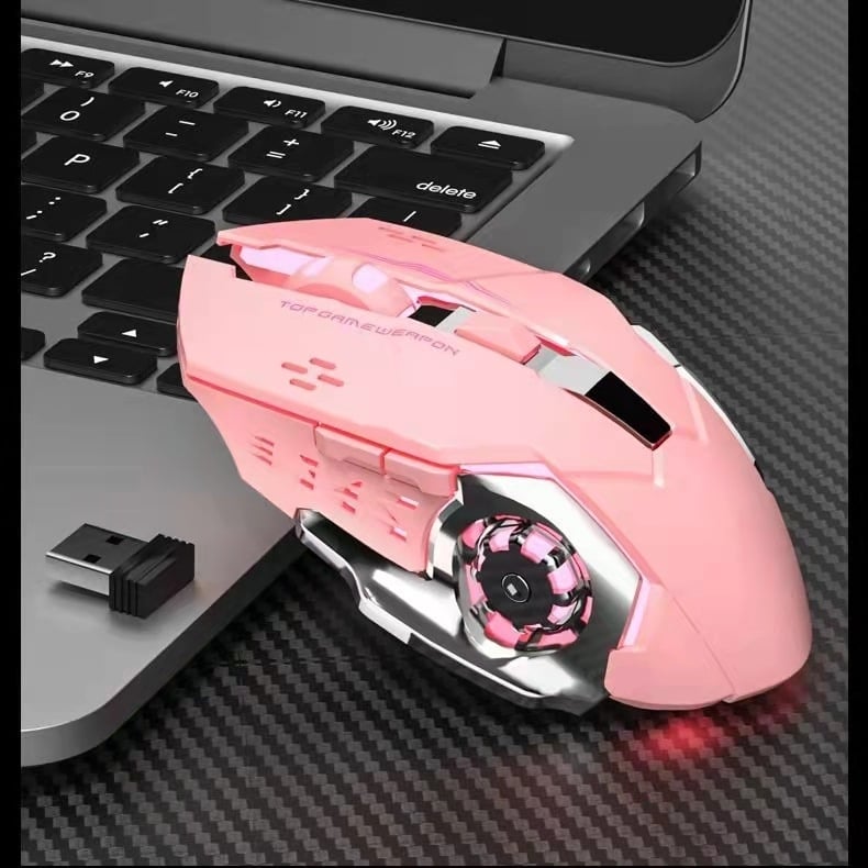 Bežična miša s 2.4G + Bluetooth, USB, 1600 DPI, 6 tipki, Ergonomski dizajn