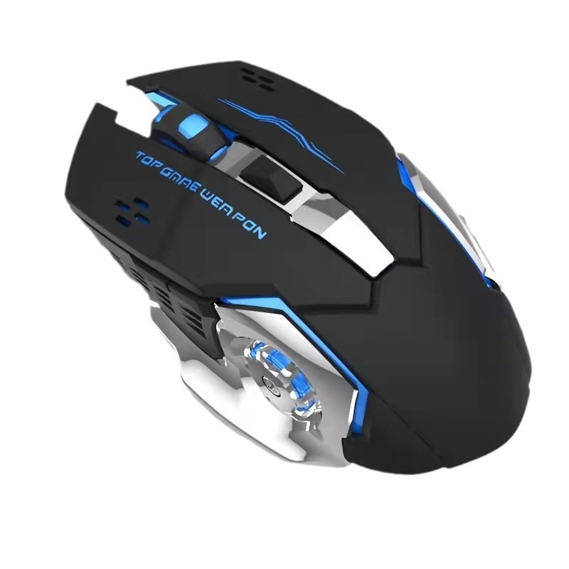 Bežična miša s 2.4G + Bluetooth, USB, 1600 DPI, 6 tipki, Ergonomski dizajn