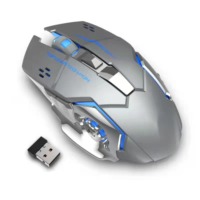 Bežična miša s 2.4G + Bluetooth, USB, 1600 DPI, 6 tipki, Ergonomski dizajn