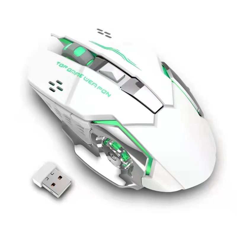 Bežična miša s 2.4G + Bluetooth, USB, 1600 DPI, 6 tipki, Ergonomski dizajn