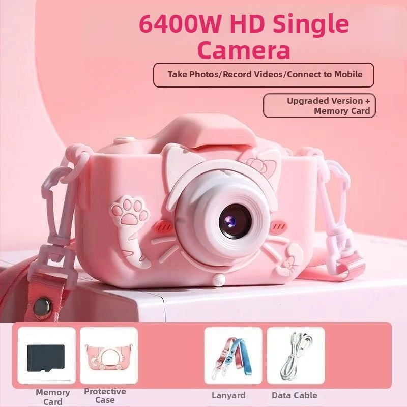 Detská digitálna kamera na učenie — HD fotografie a videá, vzdelávací nástroj, plastové telo, model 1, bez stabilizácie obrazu