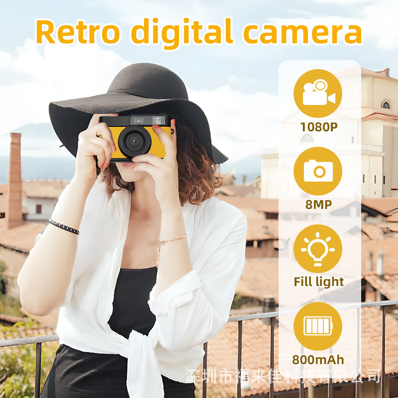 Digitálna kamera bez displeja s 8 MP CMOS senzorom, 3× digitálny zoom, 1600×1200 HD rozlíšenie, USB 3.0, periskopická šošovka