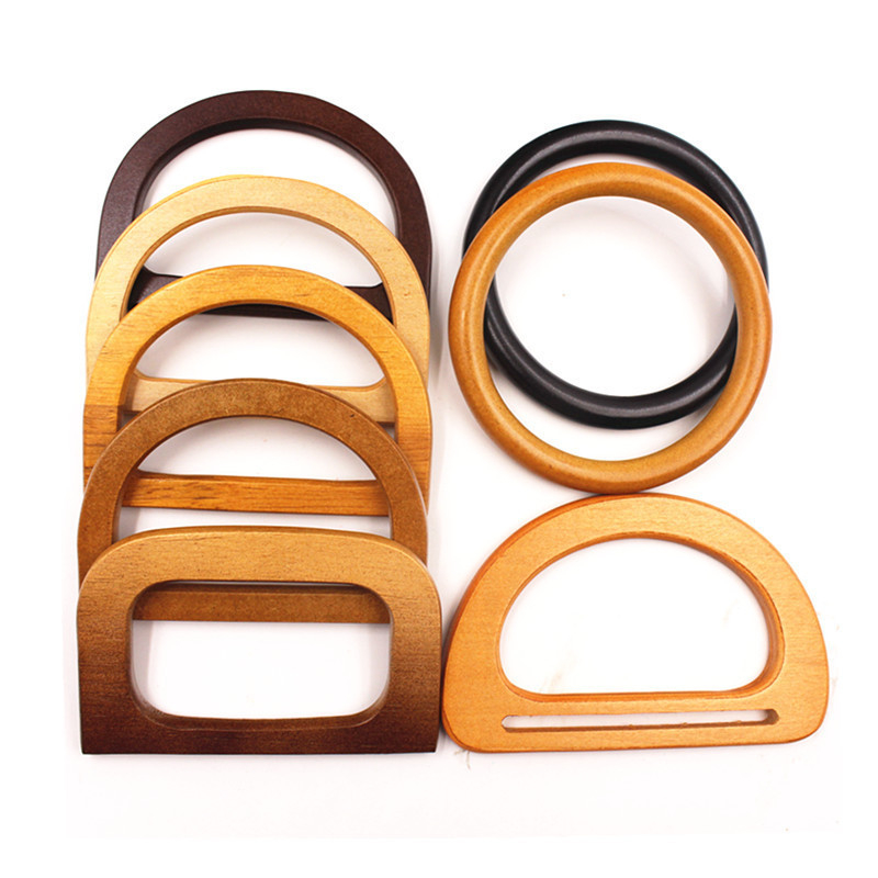 Ξύλινο δαχτυλίδι τσάντας με χειροποίητη λαβή – κυκλικό ξύλινο δαχτυλίδι, λαβή από μπαμπού, αστικός μινιμαλισμός, Άνοιξη 2024