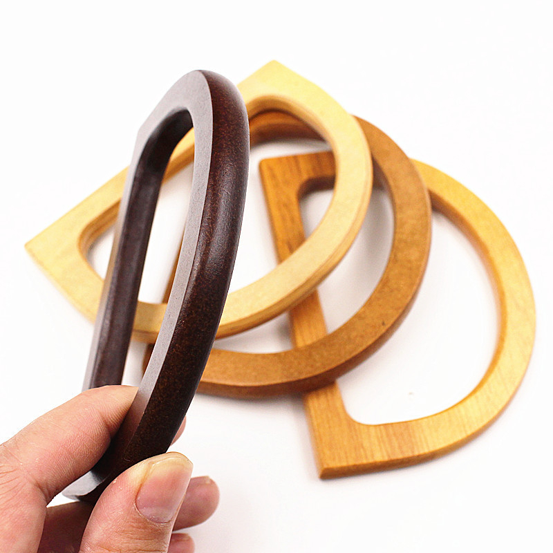 Ξύλινο δαχτυλίδι τσάντας με χειροποίητη λαβή – κυκλικό ξύλινο δαχτυλίδι, λαβή από μπαμπού, αστικός μινιμαλισμός, Άνοιξη 2024