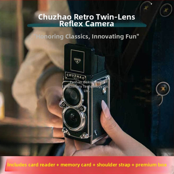Vintage CCD kamera TLR, mini digitalna za putovanja, 10–12 MP, fiksni objektiv, ručni način