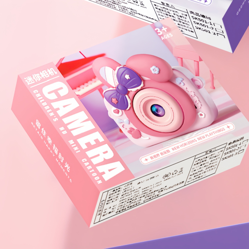 Детска външна HD цифрова камера с каишка за врата — модел SK21-1, TF карта не е включена, ABS корпус, живот на батерията 2–3 ч, издание 2025-06