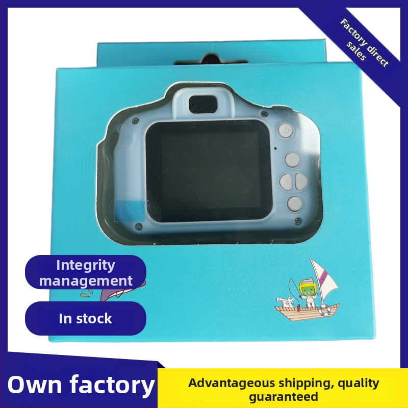 Detská digitálna mini kamera X200 Folding Box – 200W pixelov, Ukladanie na TF kartu, Video a fotografia, filtre