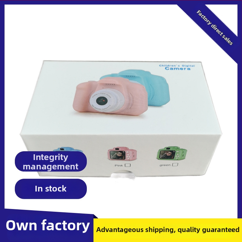 Detská digitálna mini kamera X200 Folding Box – 200W pixelov, Ukladanie na TF kartu, Video a fotografia, filtre