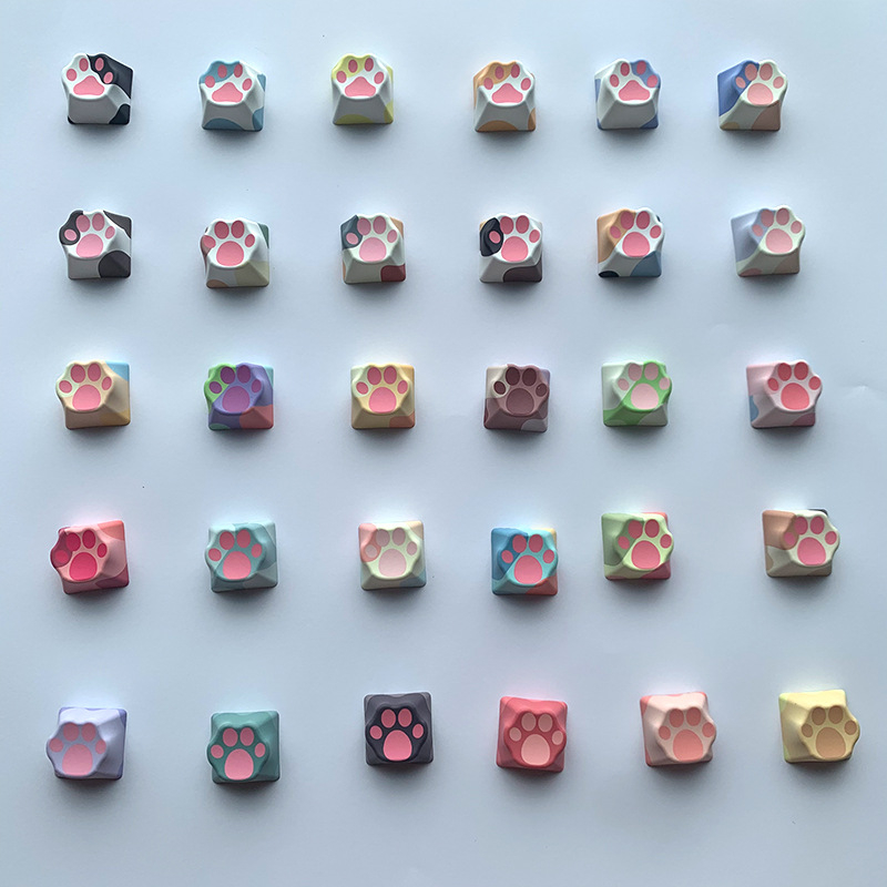 Set capace taste Cat Claw, din PBT, cu ax transversal, sublimare pe cinci fețe