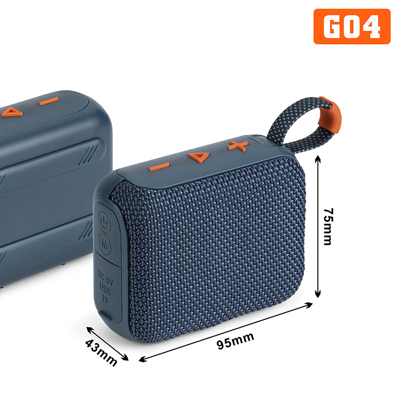 Go4 Bluetooth zvučnik, prijenosni TWS, IPX4, Ugrađena baterija 300–500 mAh, 5W, Bluetooth 5.3, 100Hz-20kHz