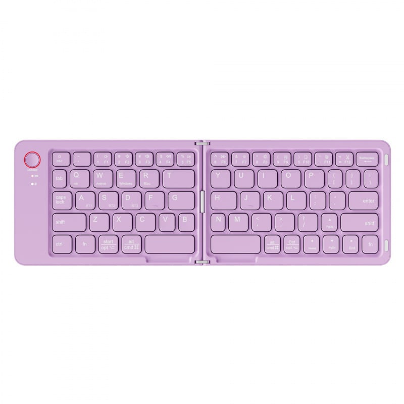 Bluetooth сгъваема клавиатура, тиха и компактна, свързва до 3 устройства, до 87 клавиши