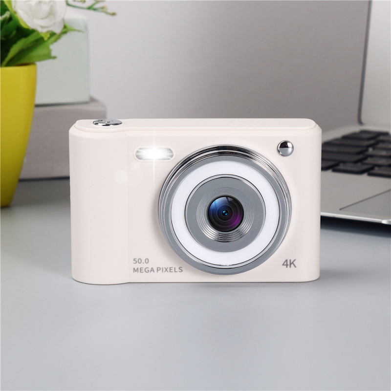 Ρετρό ψηφιακή κάμερα με διπλές κάμερες, CCD αισθητήρας 1/2.3 ιντσών, 8x οπτικό ζουμ, 2.4 ιντσών LCD οθόνη, αποθήκευση TF