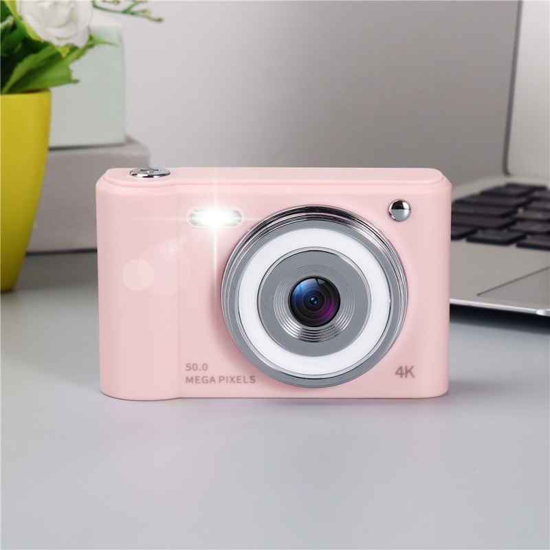 Ρετρό ψηφιακή κάμερα με διπλές κάμερες, CCD αισθητήρας 1/2.3 ιντσών, 8x οπτικό ζουμ, 2.4 ιντσών LCD οθόνη, αποθήκευση TF