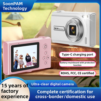 Mini CCD digitálny fotoaparát s 1/1.8 inch senzorom, 24MP+, 2.3 inch LCD displej, optická stabilizácia, plnohodnotný manuálny režim