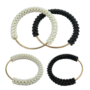 Μαργαριταρένια λαβή τσάντας για DIY υφαντές τσάντες — PVC υλικό, Άνοιξη 2025, στυλ φρέσκο και γλυκό, μονόχρωμο σχέδιο, εξαιρετικά ελαφρύ