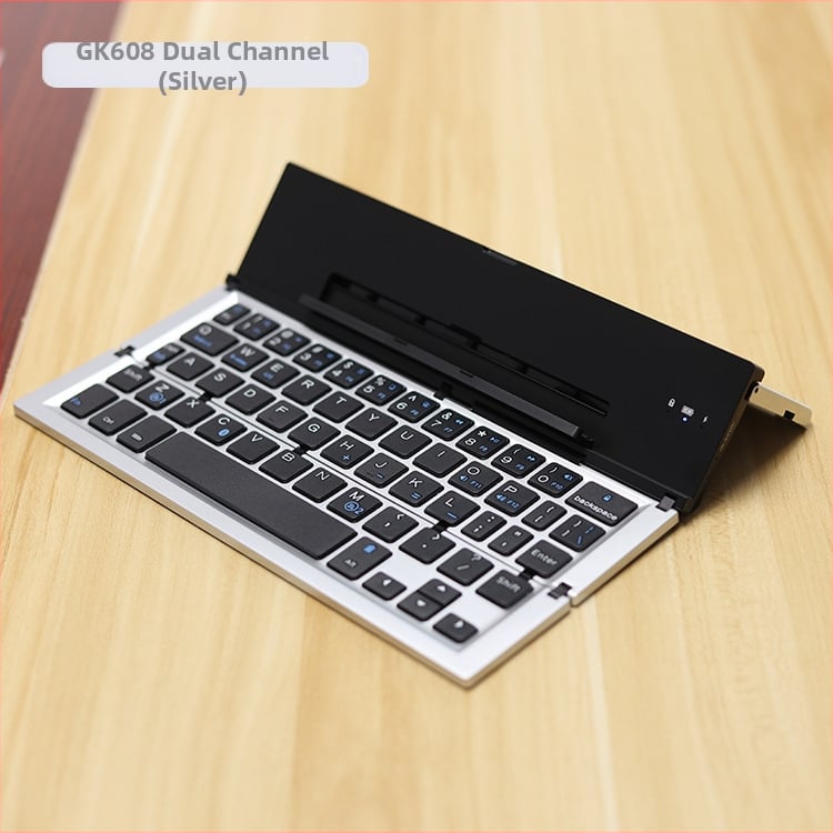 GK608DC сгъваема Bluetooth клавиатура, 59 клавиша, алуминиева сплав