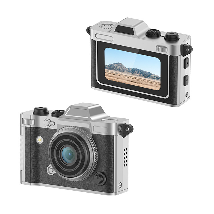 Мини 2K дигитална камера Dc29s - 1,47-инчов LCD, кожен корпус, TF карта, видеозапис и снимане, за колоездене, туризъм и записване на домашни любимци