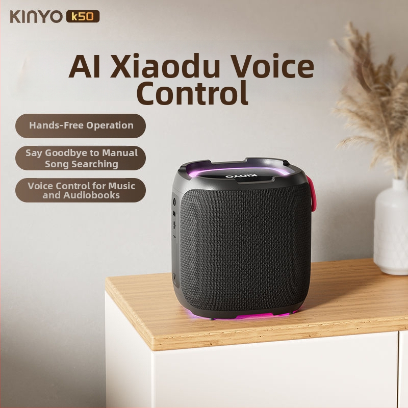 K50 inteligentný Bluetooth reproduktor IPX7 vodeodolný, 30W, zabudovaná batéria 4000–6000 mAh, frekvenčné rozpätie 20 Hz–20 kHz, Bluetooth 5.3