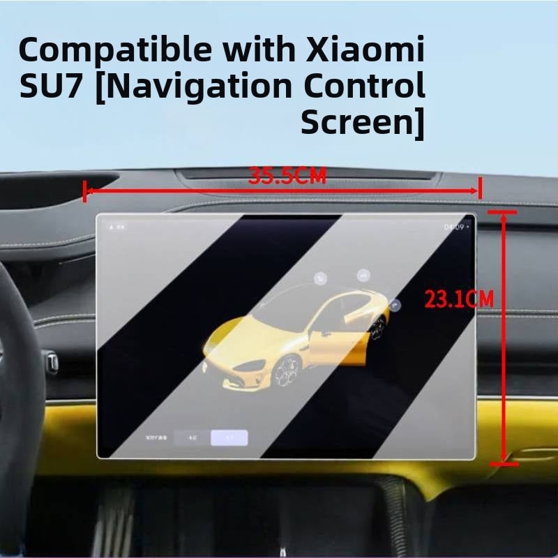Защитно стъкло за навигационен екран в автомобил Xiaomi SU7/Ultra – закалено стъкло, съвместимо с SU7/Ultra, тегло 350 g, персонализирана обработка на поръчка