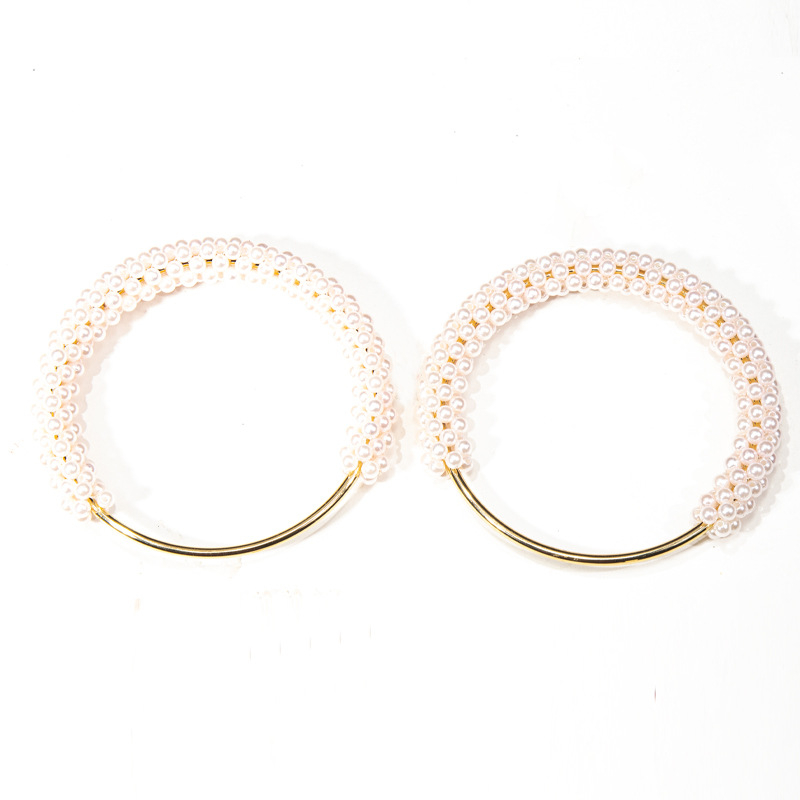 Αξεσουάρ τσάντας με λαβή από μαργαριτάρι - Leather Art, Μέταλλο, Εποχή Χειμώνας 2025, Street Style, Ελαφρύ και Ανθεκτικό στη φθορά