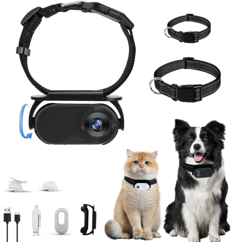 Kamera za kućne ljubimce u POV perspektivi, model S100, pohrana na TF karticu, 2.0MP senzor, ABS kućište