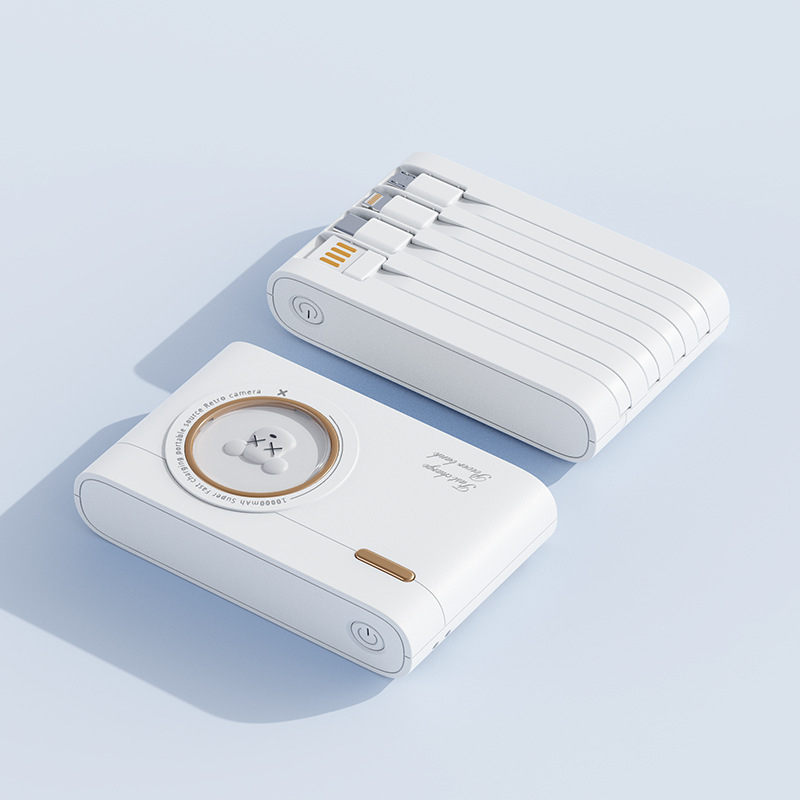 Power Bank 10000mAh su PD 2.0, 5V įvestis/išvestis, 10W greitas įkrovimas, Li-ion baterija, modelis 741, kompaktiška