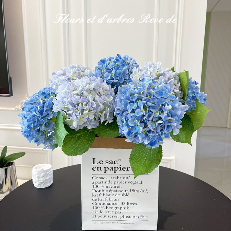 Umjetni buket hortenzije od svile i plastike - 3D ispis, brend Elsa Hydrangea, sorta Hydrangea
