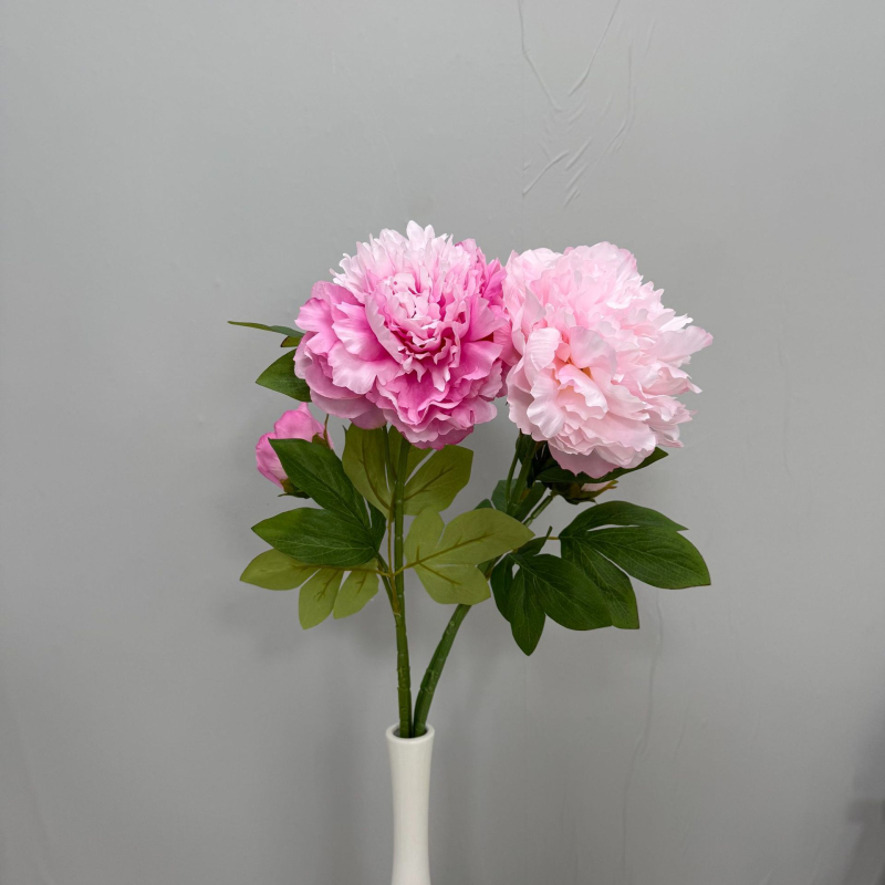 Τεχνητό άνθος πεονίας με δύο κεφαλές για γαμήλιο διάδρομο και διακόσμηση αίθουσας | Μάρκα: Twelve Flower Ambassadors | Υλικό: μεταξωτό λουλούδι | Κατασκευή: Ημιχειροποίητο και Ημιμηχανοποιημένο