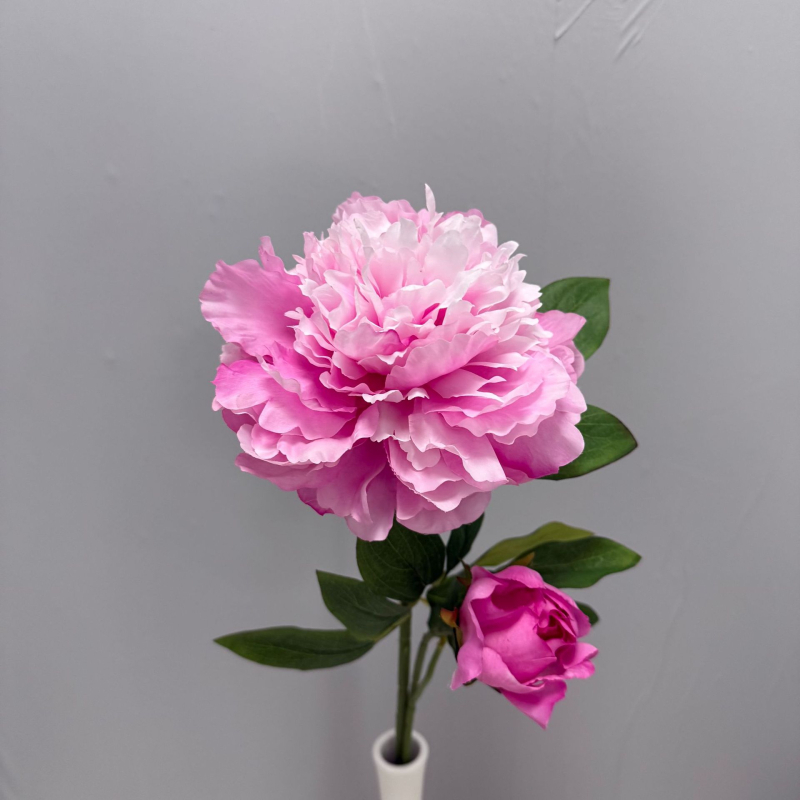 Τεχνητό άνθος πεονίας με δύο κεφαλές για γαμήλιο διάδρομο και διακόσμηση αίθουσας | Μάρκα: Twelve Flower Ambassadors | Υλικό: μεταξωτό λουλούδι | Κατασκευή: Ημιχειροποίητο και Ημιμηχανοποιημένο