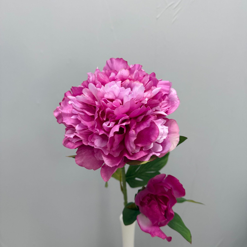 Τεχνητό άνθος πεονίας με δύο κεφαλές για γαμήλιο διάδρομο και διακόσμηση αίθουσας | Μάρκα: Twelve Flower Ambassadors | Υλικό: μεταξωτό λουλούδι | Κατασκευή: Ημιχειροποίητο και Ημιμηχανοποιημένο