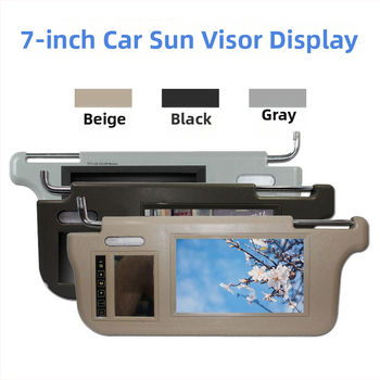 Display plafon auto pentru vizieră solară, cu prioritate imaginii de mers înapoi și oglindă de machiaj — Carl TFT LCD, 800x480, intrare AV, model BK-20211104