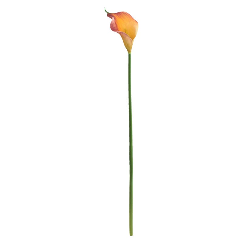 Umjetna Calla Lily - Jedna grana, 3D ispis, vjenčani rekviziti i rekviziti za fotografiju, kućna dekoracija