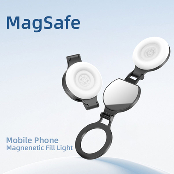 LED διπλωτό μαγνητικό φως πλήρωσης για smartphones, 2500–9900K, <10W, 3.7V, φορητό για σέλφι