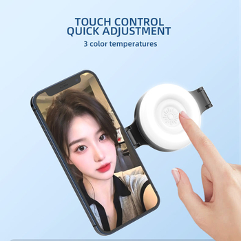 LED διπλωτό μαγνητικό φως πλήρωσης για smartphones, 2500–9900K, <10W, 3.7V, φορητό για σέλφι