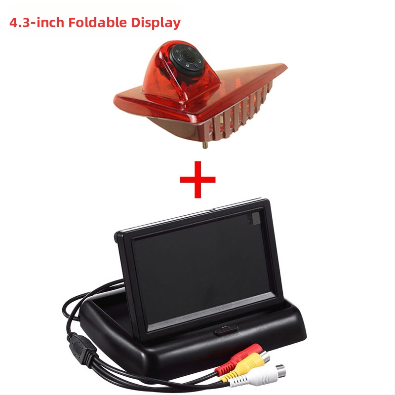 Cameră de mers în marșarier cu stop înalt pentru Nissan, Opel și Renault, unghi de vizualizare 170°, 12V, video AV, model JH-2023112507