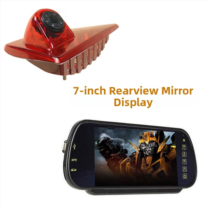 Cameră de mers în marșarier cu stop înalt pentru Nissan, Opel și Renault, unghi de vizualizare 170°, 12V, video AV, model JH-2023112507