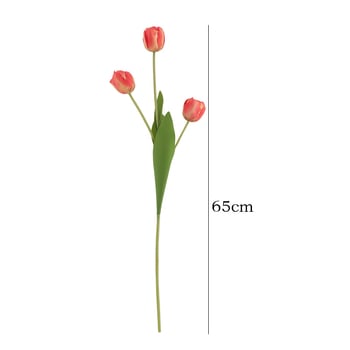 Изкуствен букет лалета от коприна — за сватби, външни събития, реквизит за снимки и домашна декорация