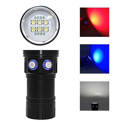 Potapajuća svjetiljka s 7 načina, LED 60W, 360° rotacija, domet 100–200 m