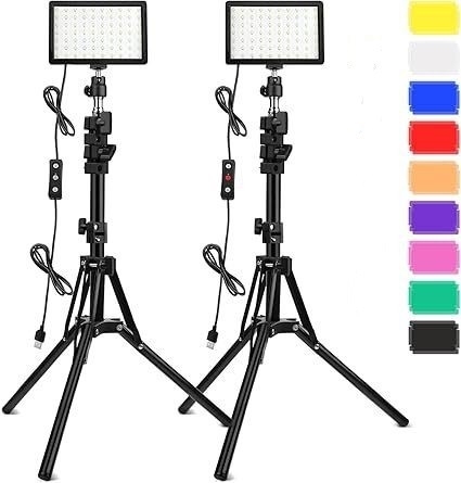 USB6 Φως για Ζωντανές Μεταδόσεις με Αναδιπλούμενο Τρίποδο — 10-50W, 5V2A, για βιντεοδιασκέψεις, φωτογράφηση και μακιγιάζ
