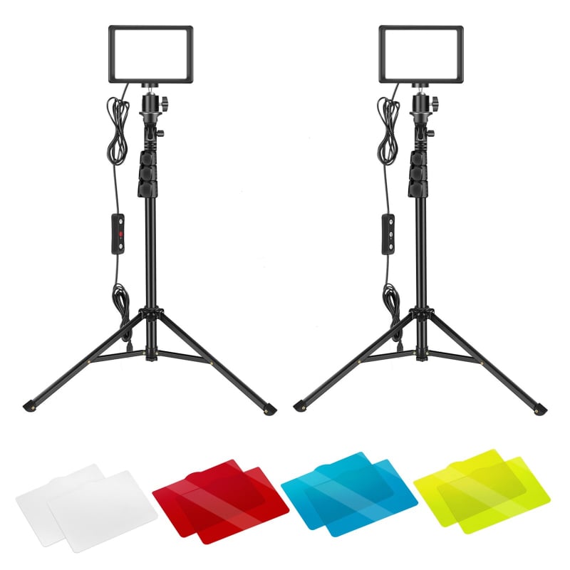 USB6 Φως για Ζωντανές Μεταδόσεις με Αναδιπλούμενο Τρίποδο — 10-50W, 5V2A, για βιντεοδιασκέψεις, φωτογράφηση και μακιγιάζ