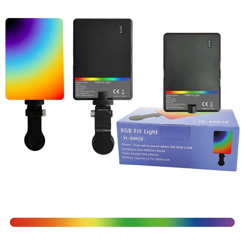 Clip-on mini svjetlo za fotografiju • 5.5W • 5V/2A • za mobilne telefone, kamere i tablete • ručno korištenje