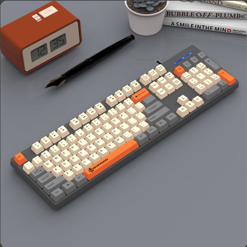 Set tipkovnice i miša za djevojke, žični USB spoj, optički senzor 1000dpi, ergonomski dizajn, vodootporan, kabel duljine 1,5 m
