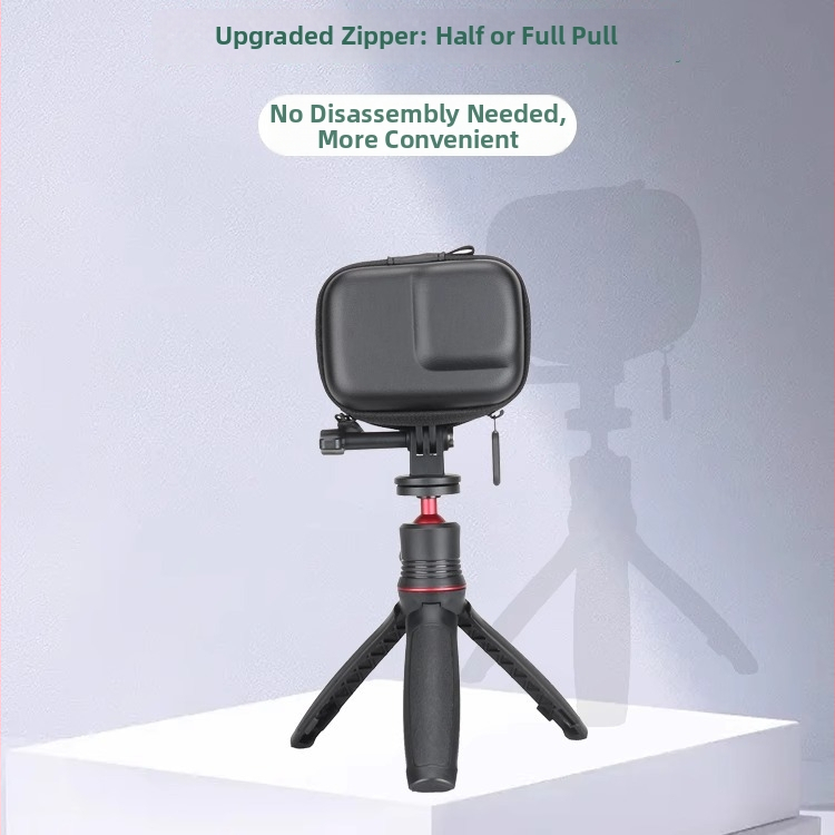 Shadowstone taška na kameru pre DJI Action 5 Pro/4/3 a GoPro 13/12 — PU materiál, vodeodolná, odolná voči opotrebeniu, jednofarebná, taška typu clutch