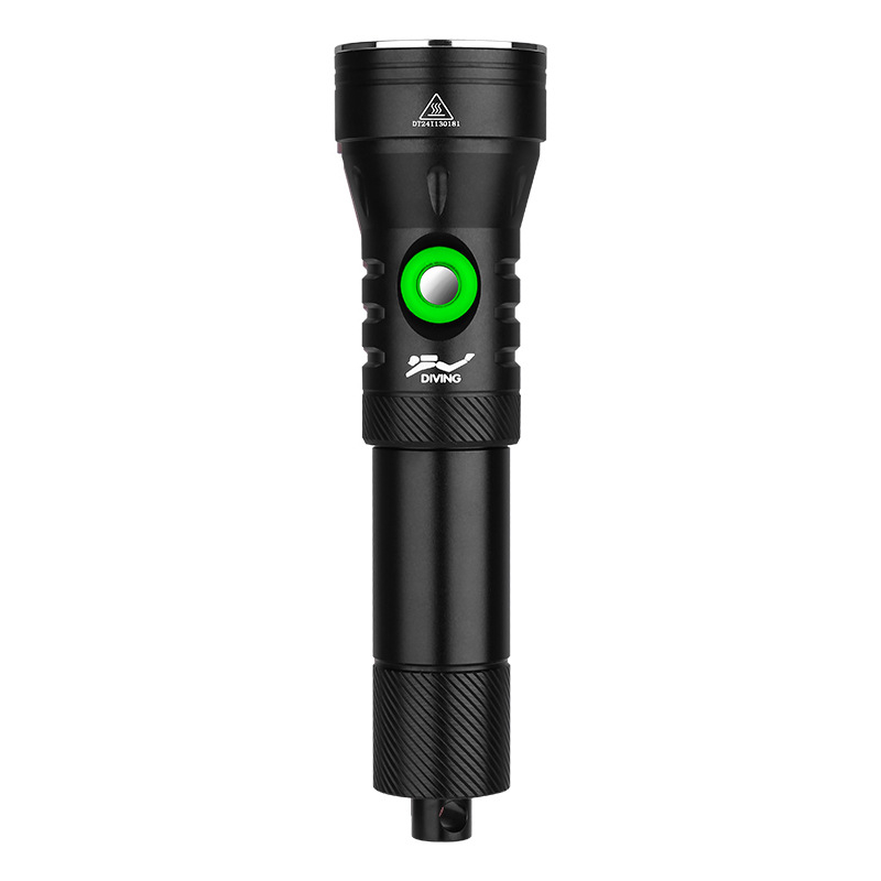 Φακός κατάδυσης D260 — σώμα από αλουμίνιο, 2000 lumen, 1x επαναφορτιζόμενη μπαταρία 21700, LED SFT40, κατάλληλος για υποβρύχια κατάδυση και έκτακτες ανάγκες